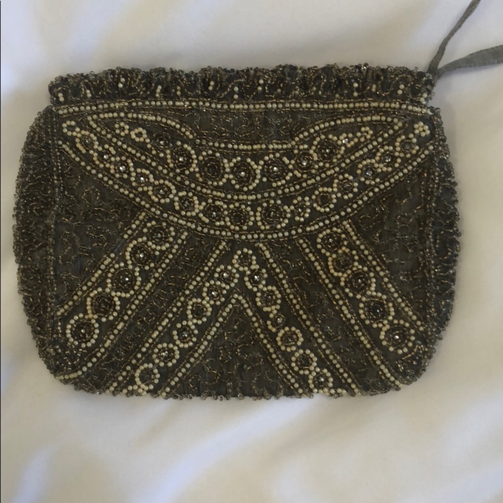 Small beaded clutch bag